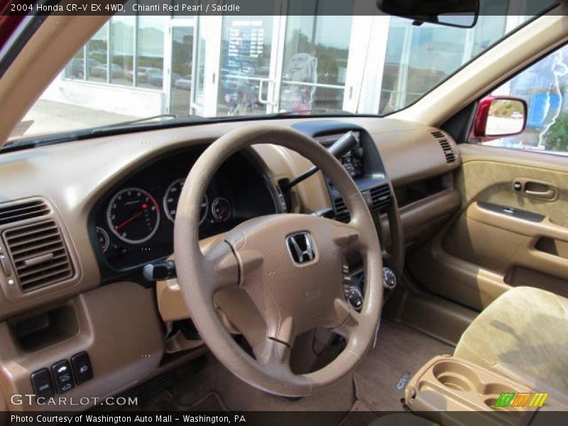 Chianti Red Pearl / Saddle 2004 Honda CR-V EX 4WD