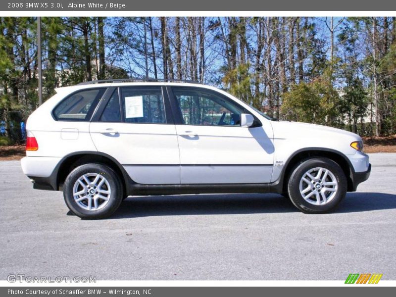 Alpine White / Beige 2006 BMW X5 3.0i