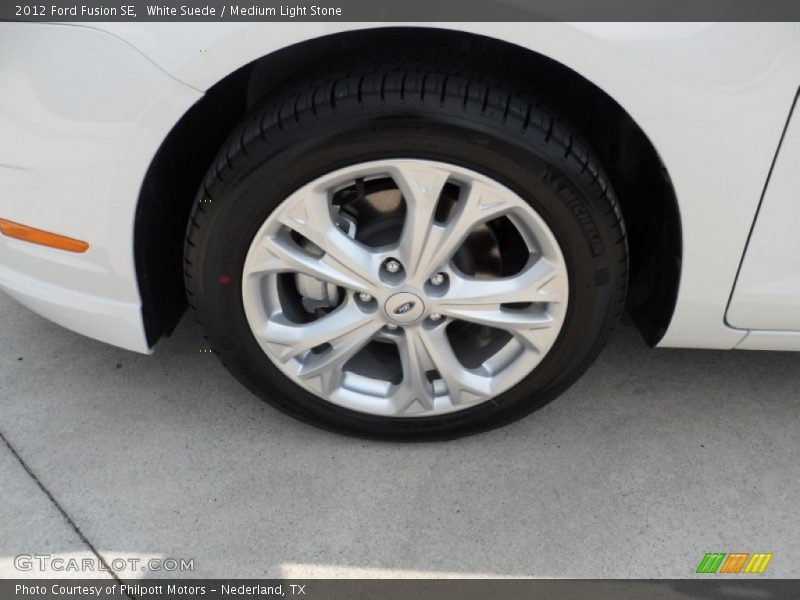 White Suede / Medium Light Stone 2012 Ford Fusion SE