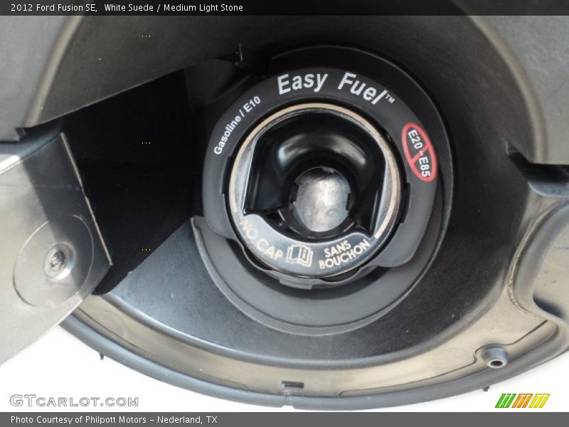 White Suede / Medium Light Stone 2012 Ford Fusion SE