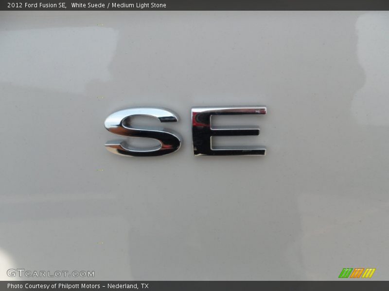 White Suede / Medium Light Stone 2012 Ford Fusion SE