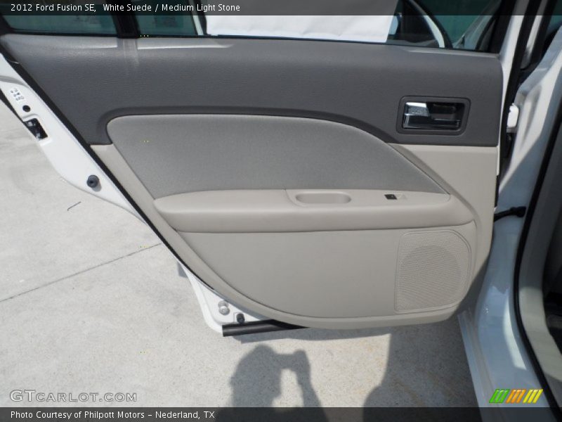 White Suede / Medium Light Stone 2012 Ford Fusion SE