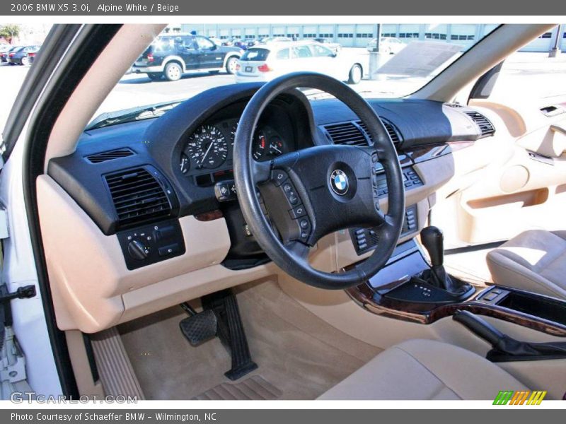 Alpine White / Beige 2006 BMW X5 3.0i