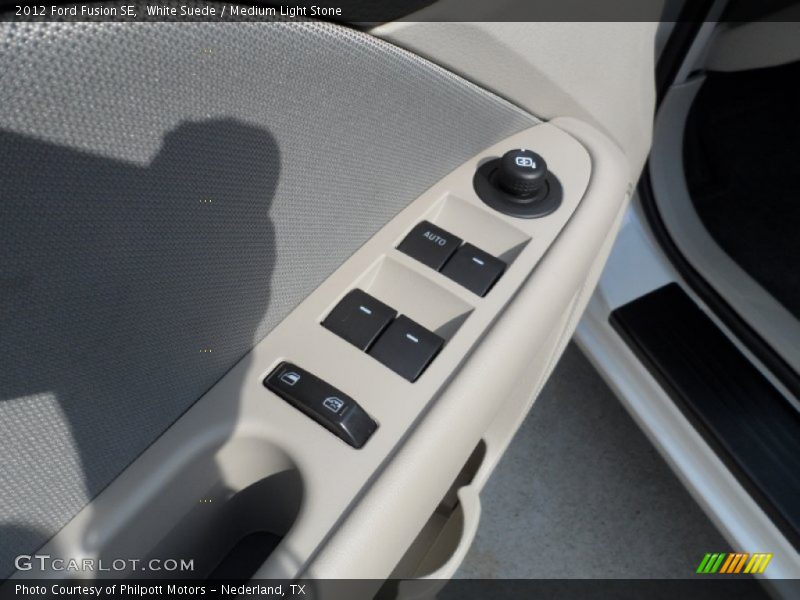 White Suede / Medium Light Stone 2012 Ford Fusion SE