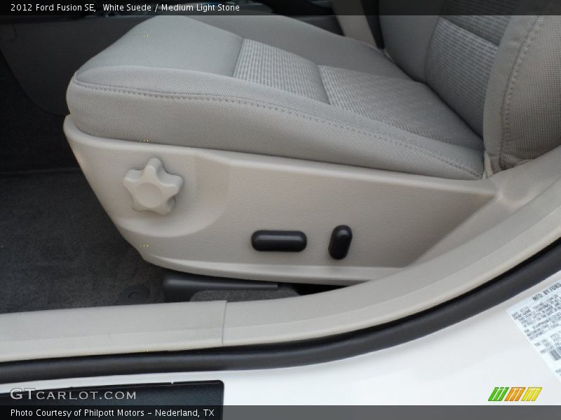 White Suede / Medium Light Stone 2012 Ford Fusion SE
