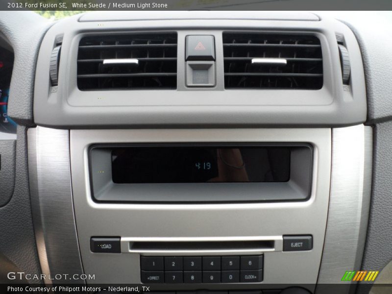White Suede / Medium Light Stone 2012 Ford Fusion SE