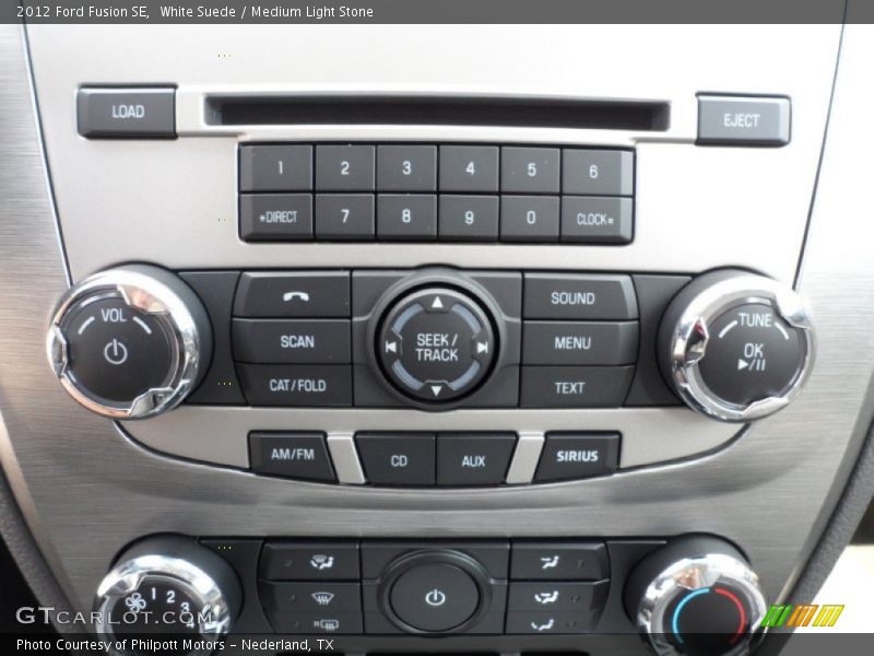 White Suede / Medium Light Stone 2012 Ford Fusion SE