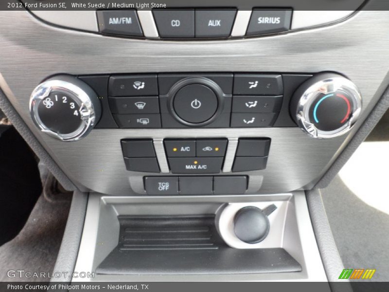 White Suede / Medium Light Stone 2012 Ford Fusion SE