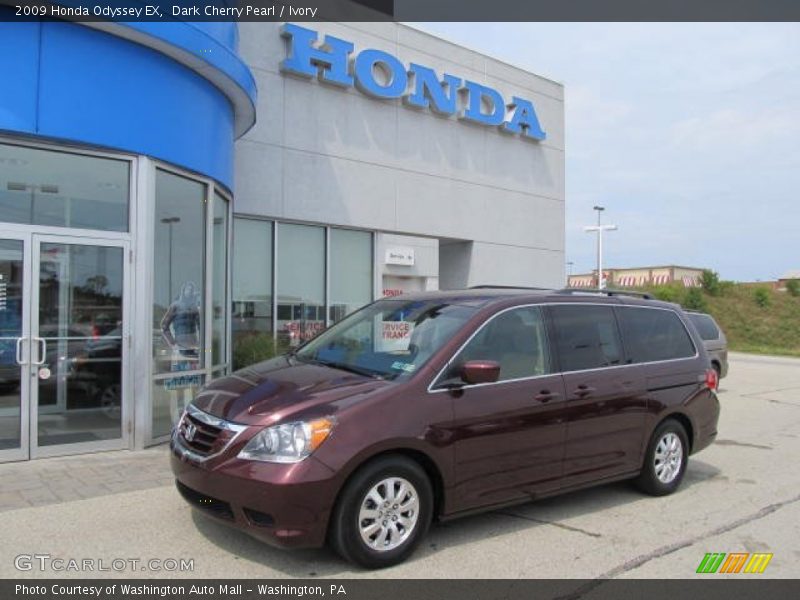 Dark Cherry Pearl / Ivory 2009 Honda Odyssey EX