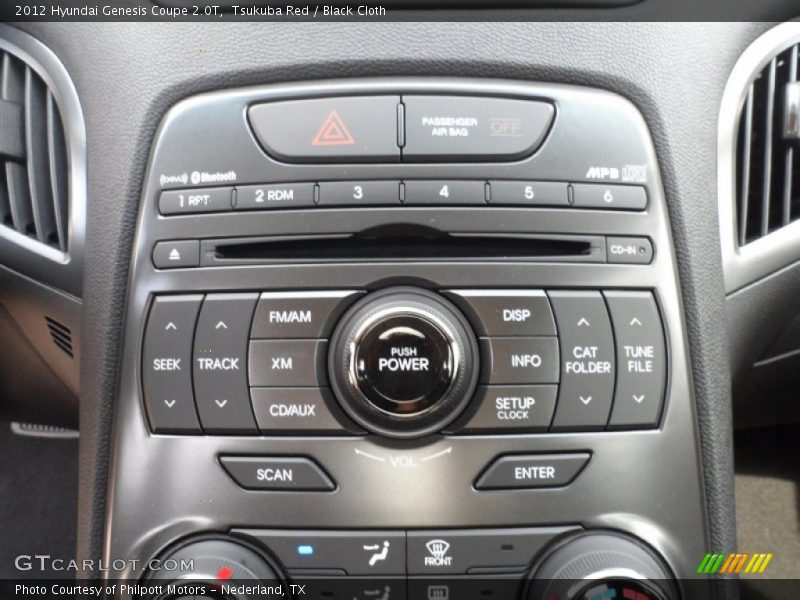Controls of 2012 Genesis Coupe 2.0T