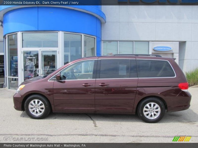 Dark Cherry Pearl / Ivory 2009 Honda Odyssey EX