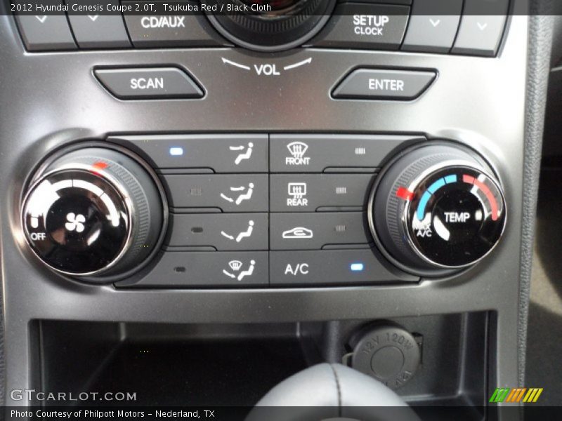 Controls of 2012 Genesis Coupe 2.0T
