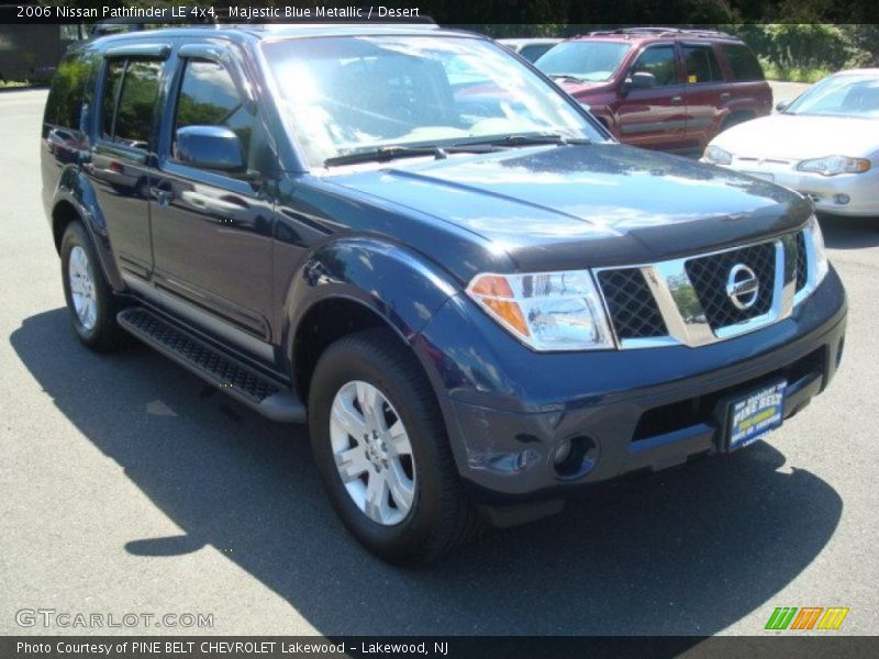 Majestic Blue Metallic / Desert 2006 Nissan Pathfinder LE 4x4