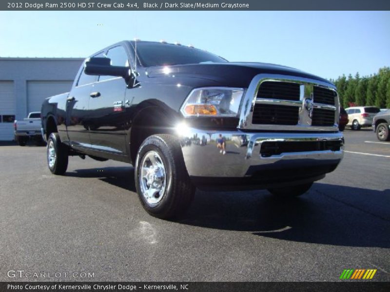 Black / Dark Slate/Medium Graystone 2012 Dodge Ram 2500 HD ST Crew Cab 4x4