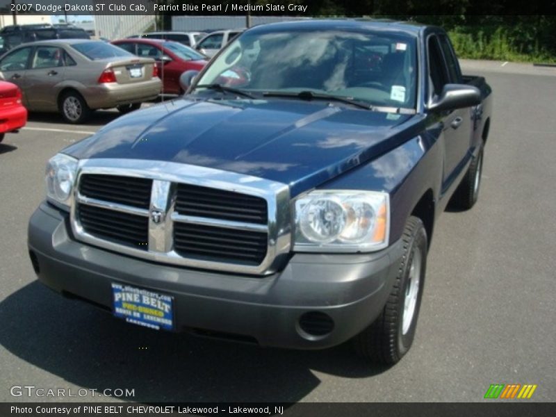 Patriot Blue Pearl / Medium Slate Gray 2007 Dodge Dakota ST Club Cab