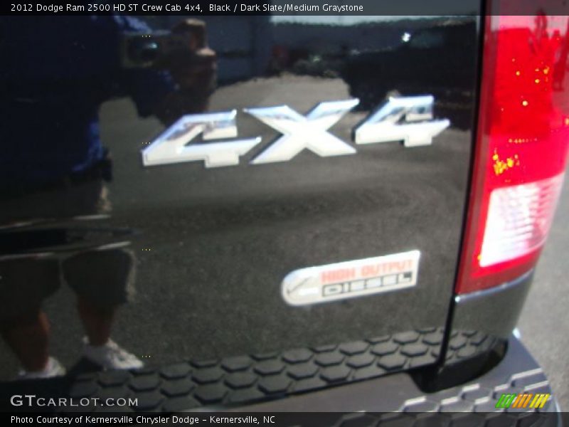 Black / Dark Slate/Medium Graystone 2012 Dodge Ram 2500 HD ST Crew Cab 4x4