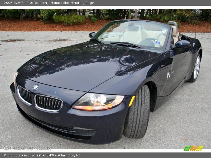 Monaco Blue Metallic / Beige 2006 BMW Z4 3.0i Roadster
