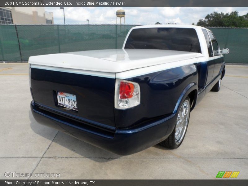 Indigo Blue Metallic / Pewter 2001 GMC Sonoma SL Extended Cab