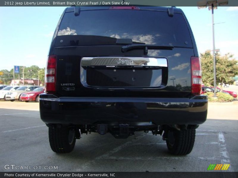 Brilliant Black Crystal Pearl / Dark Slate Gray 2012 Jeep Liberty Limited