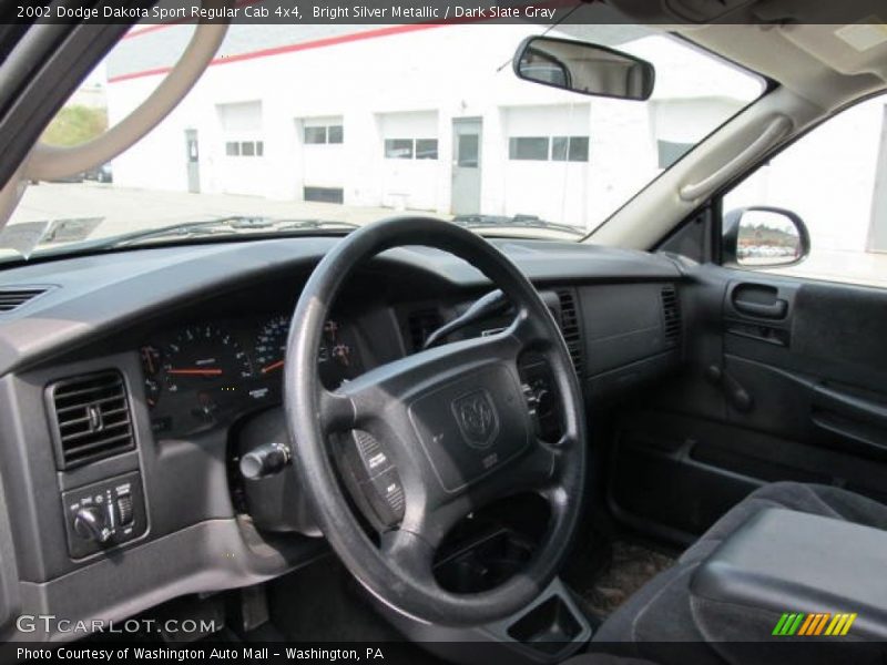 Bright Silver Metallic / Dark Slate Gray 2002 Dodge Dakota Sport Regular Cab 4x4