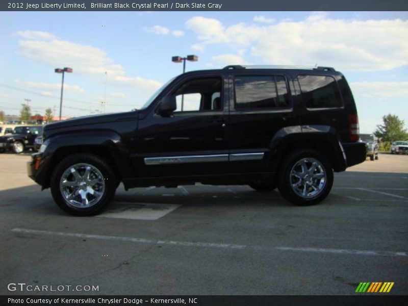 Brilliant Black Crystal Pearl / Dark Slate Gray 2012 Jeep Liberty Limited