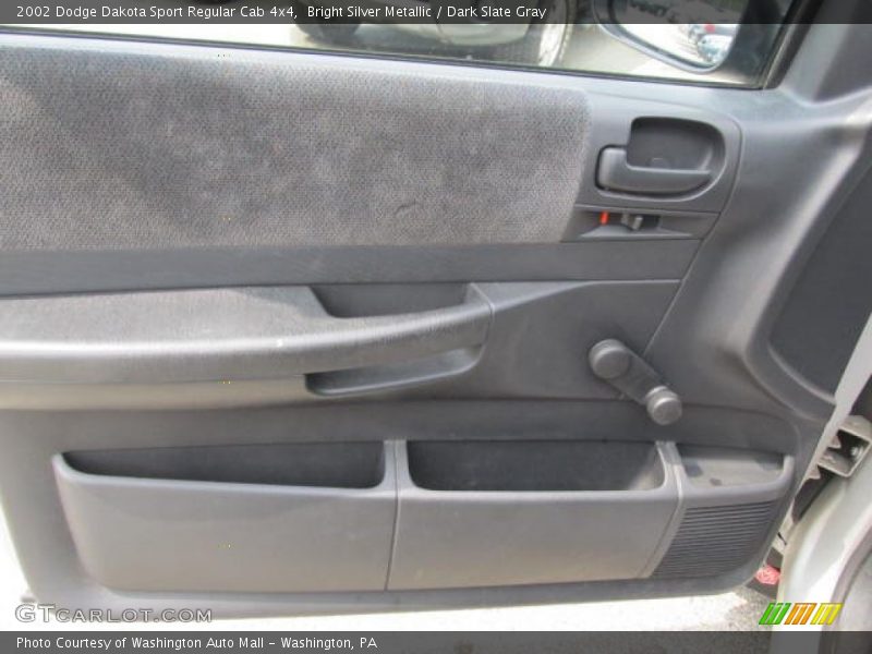 Bright Silver Metallic / Dark Slate Gray 2002 Dodge Dakota Sport Regular Cab 4x4