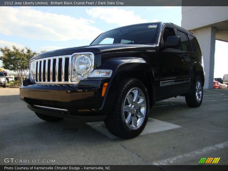 Brilliant Black Crystal Pearl / Dark Slate Gray 2012 Jeep Liberty Limited