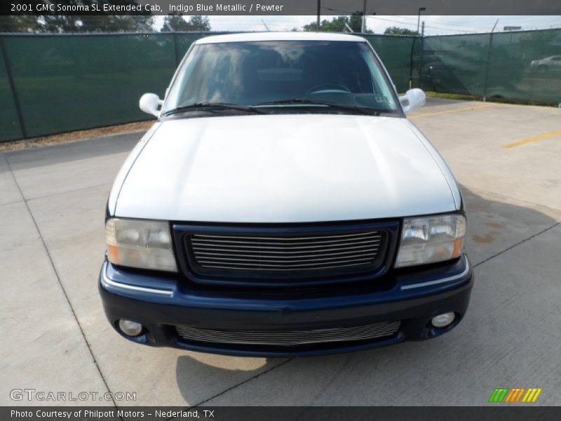 Indigo Blue Metallic / Pewter 2001 GMC Sonoma SL Extended Cab