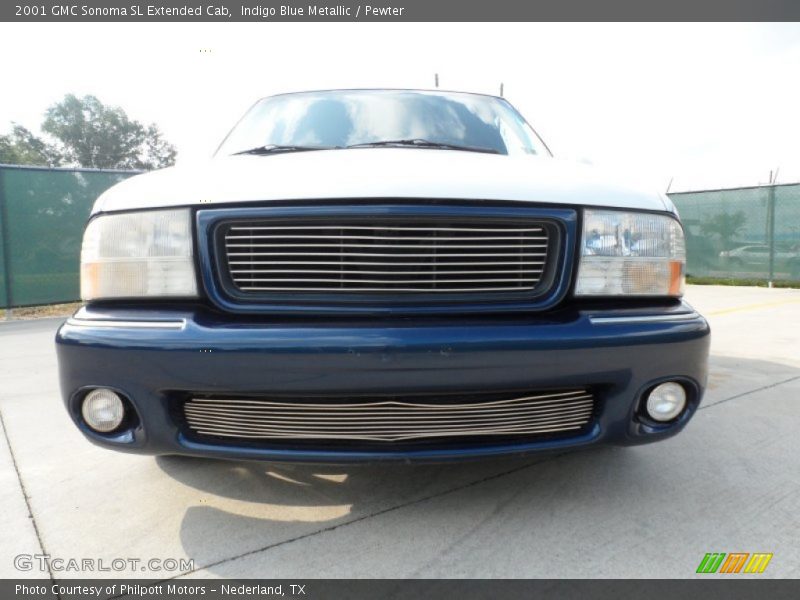 Indigo Blue Metallic / Pewter 2001 GMC Sonoma SL Extended Cab