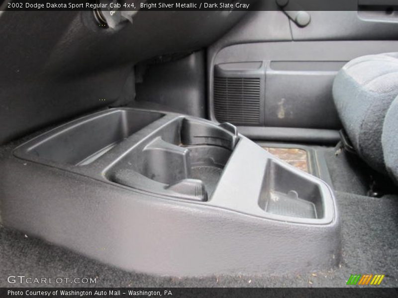Bright Silver Metallic / Dark Slate Gray 2002 Dodge Dakota Sport Regular Cab 4x4