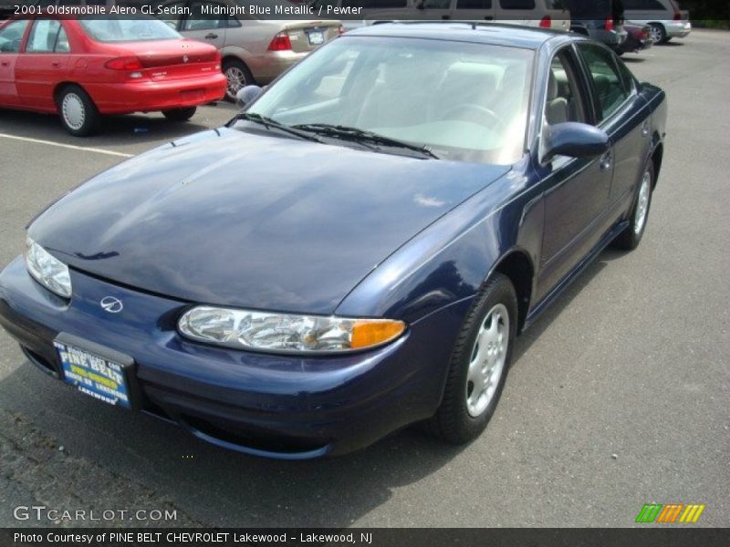 Midnight Blue Metallic / Pewter 2001 Oldsmobile Alero GL Sedan