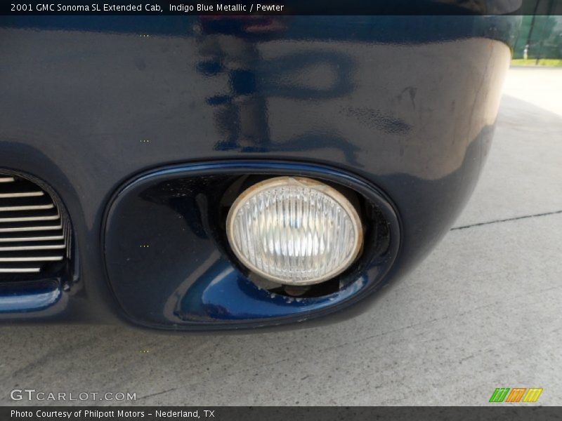 Indigo Blue Metallic / Pewter 2001 GMC Sonoma SL Extended Cab
