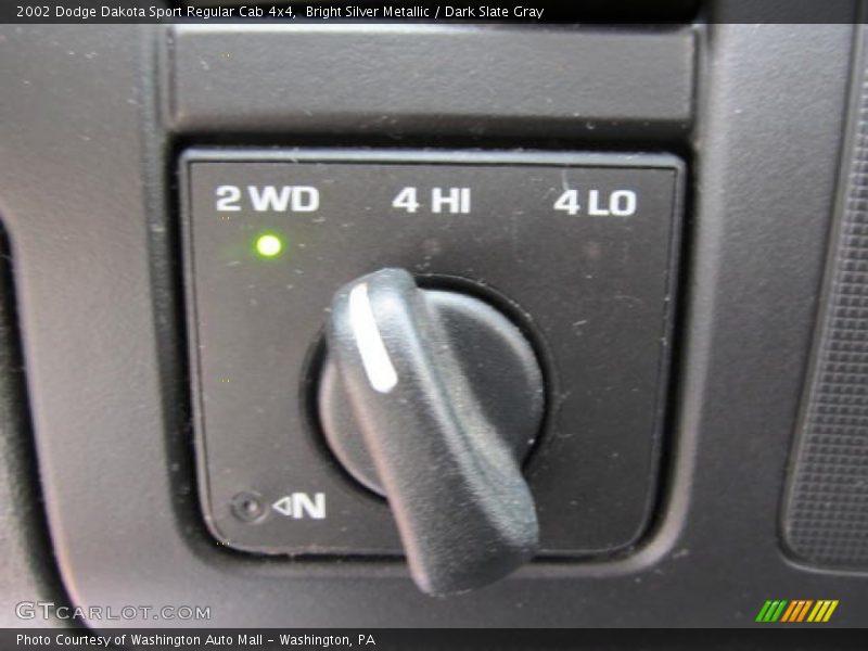 Controls of 2002 Dakota Sport Regular Cab 4x4