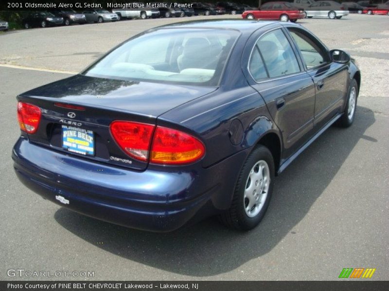 Midnight Blue Metallic / Pewter 2001 Oldsmobile Alero GL Sedan