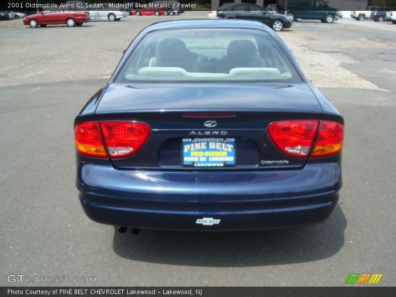 Midnight Blue Metallic / Pewter 2001 Oldsmobile Alero GL Sedan