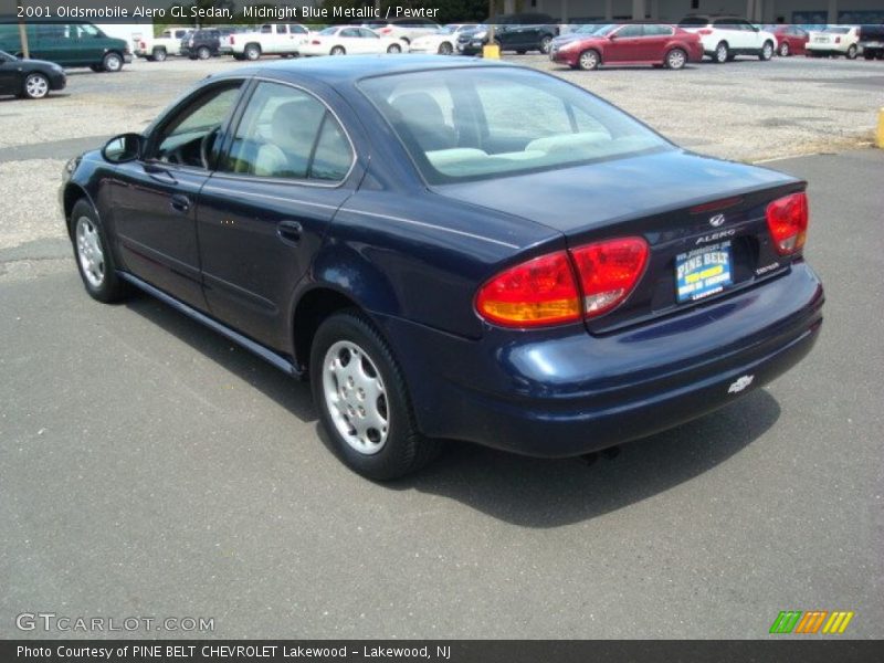 Midnight Blue Metallic / Pewter 2001 Oldsmobile Alero GL Sedan
