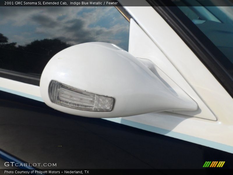 Indigo Blue Metallic / Pewter 2001 GMC Sonoma SL Extended Cab