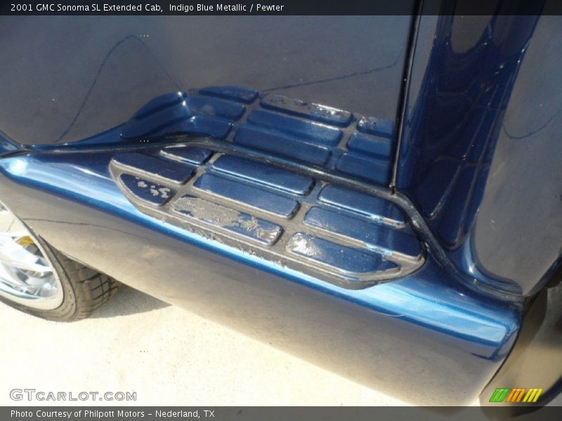 Indigo Blue Metallic / Pewter 2001 GMC Sonoma SL Extended Cab