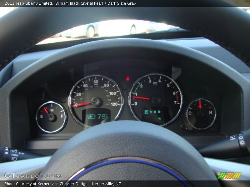 Brilliant Black Crystal Pearl / Dark Slate Gray 2012 Jeep Liberty Limited