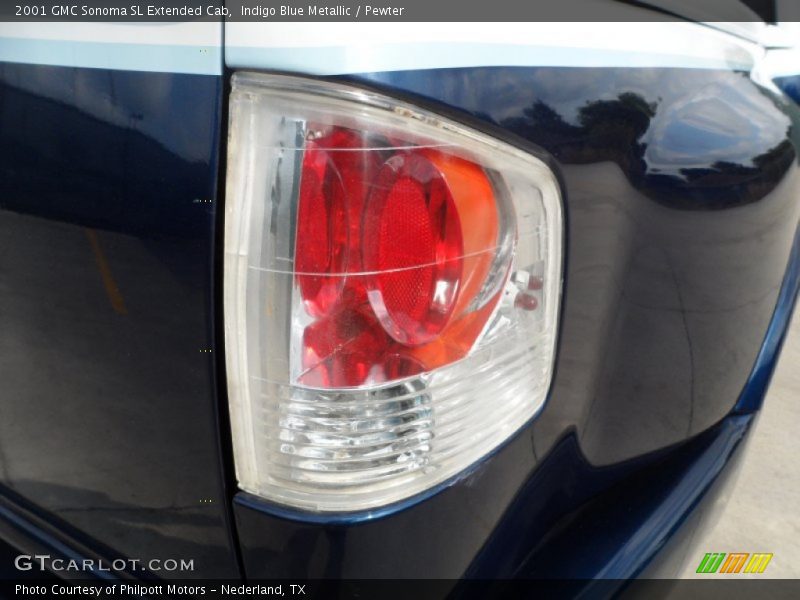 Indigo Blue Metallic / Pewter 2001 GMC Sonoma SL Extended Cab