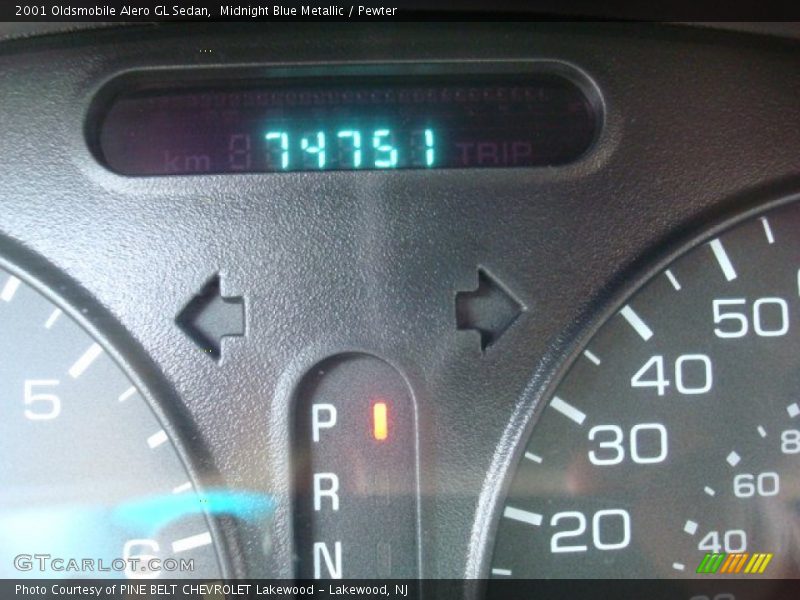 Midnight Blue Metallic / Pewter 2001 Oldsmobile Alero GL Sedan