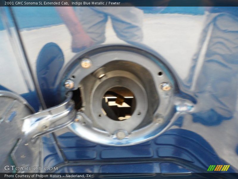 Indigo Blue Metallic / Pewter 2001 GMC Sonoma SL Extended Cab