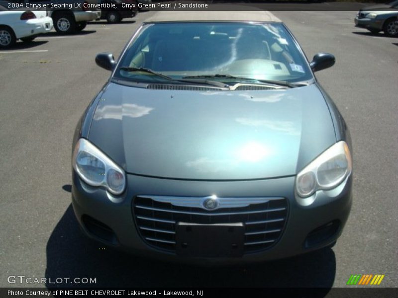 Onyx Green Pearl / Sandstone 2004 Chrysler Sebring LX Convertible