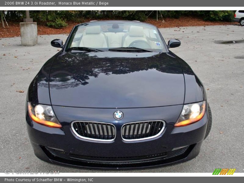 Monaco Blue Metallic / Beige 2006 BMW Z4 3.0i Roadster