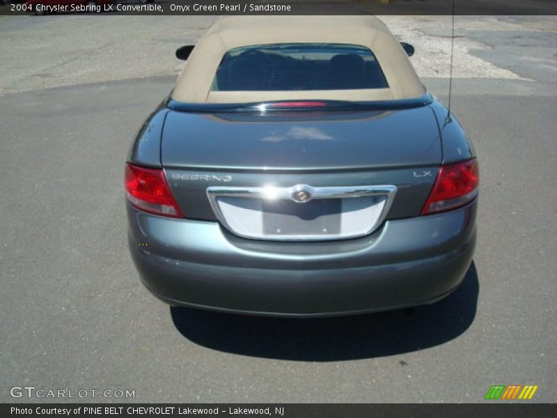 Onyx Green Pearl / Sandstone 2004 Chrysler Sebring LX Convertible