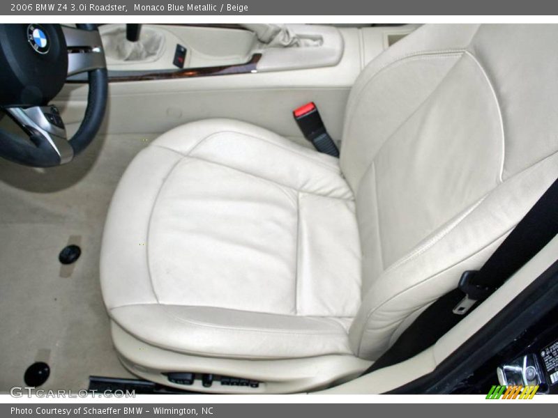 Monaco Blue Metallic / Beige 2006 BMW Z4 3.0i Roadster