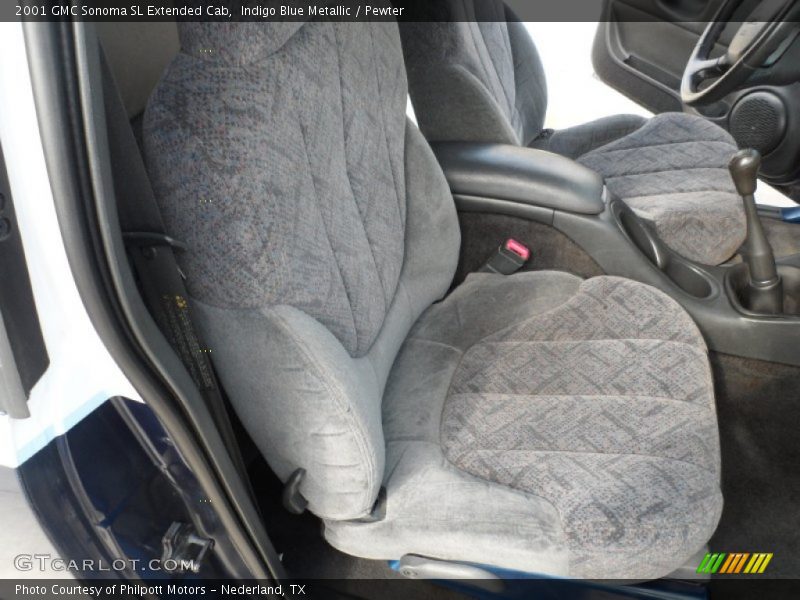 Indigo Blue Metallic / Pewter 2001 GMC Sonoma SL Extended Cab
