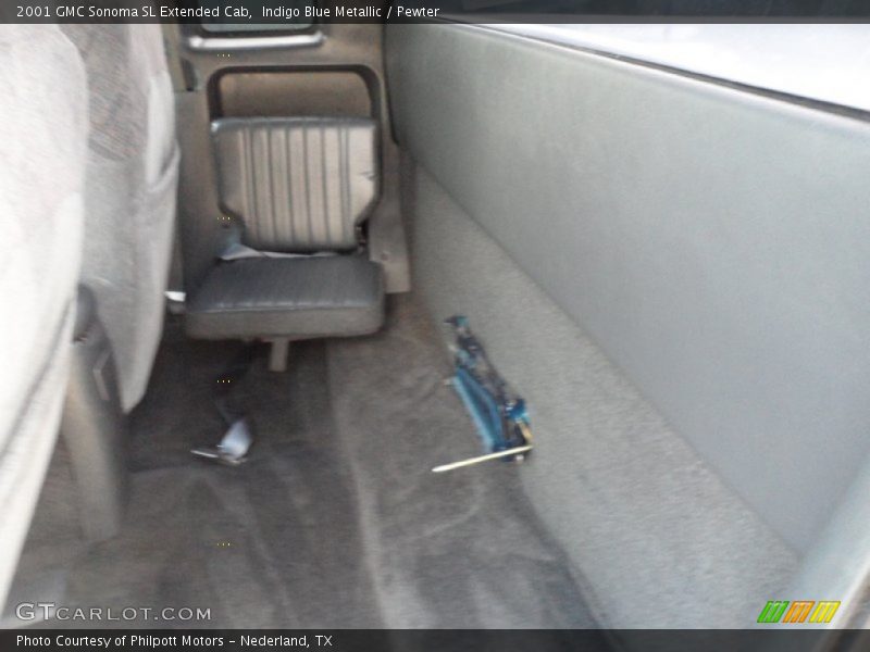 Indigo Blue Metallic / Pewter 2001 GMC Sonoma SL Extended Cab