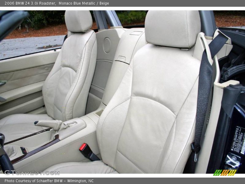 Monaco Blue Metallic / Beige 2006 BMW Z4 3.0i Roadster