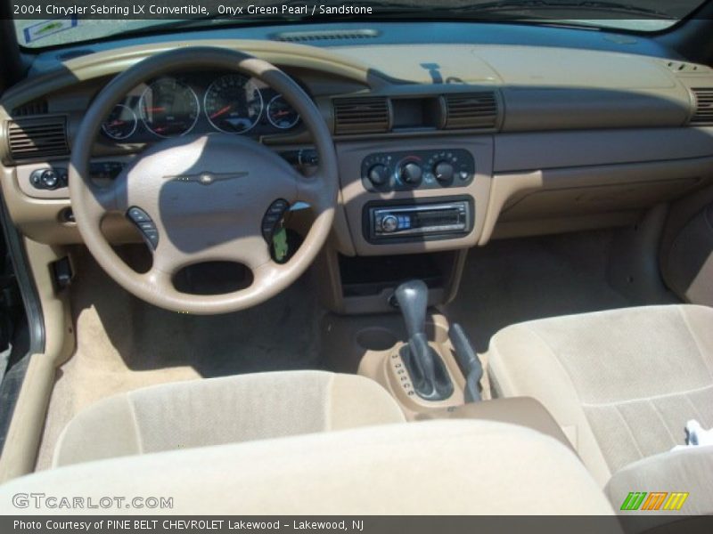 Onyx Green Pearl / Sandstone 2004 Chrysler Sebring LX Convertible